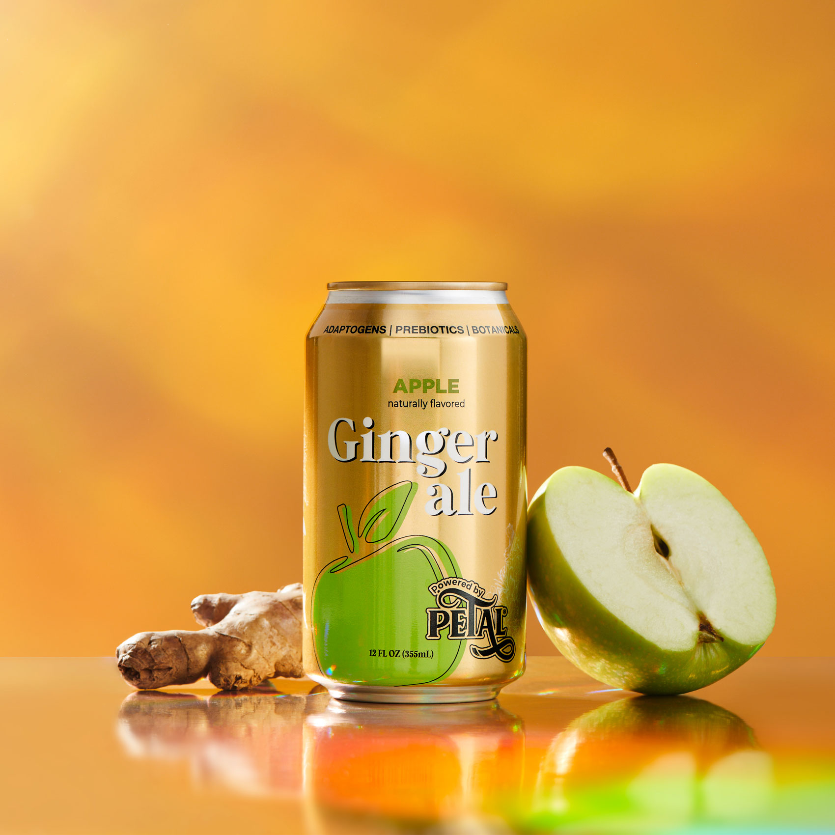 Can of apple ginger ale