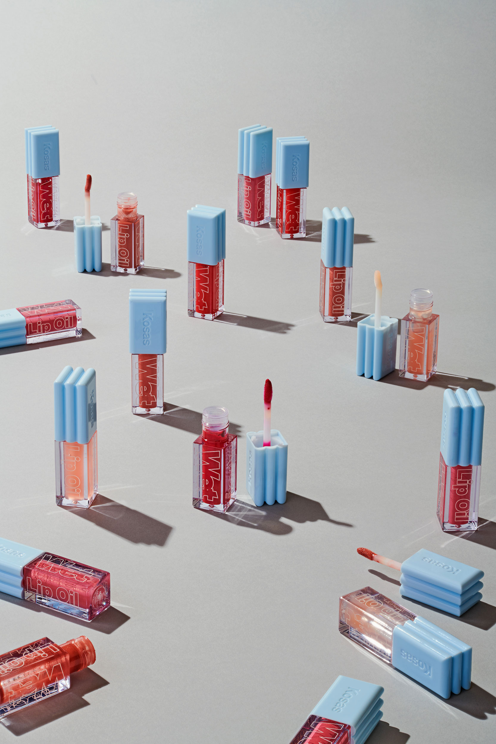 Creatively displayed lip color product image